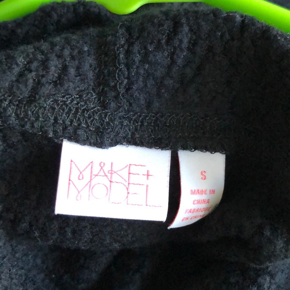 Make + Model Hoodie Pullover Drawstring Blk Sz S - image 7